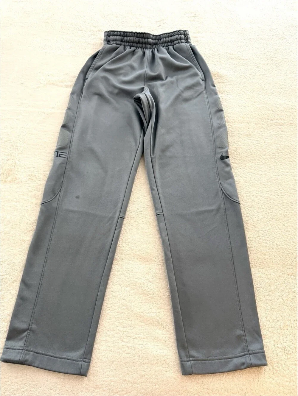 Nike Dri-FIT Fleece Sweatpants Gray Youth Boys S Athletic Jogger Pants